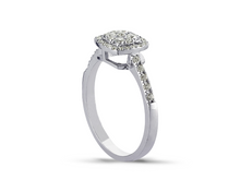 Load image into Gallery viewer, Unique Pave Set Diamond Engagement Ring