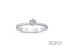 Load image into Gallery viewer, White Gold Engagement Ring