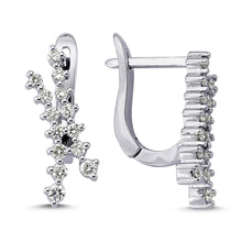 Load image into Gallery viewer, Diamond Cluster Earrings