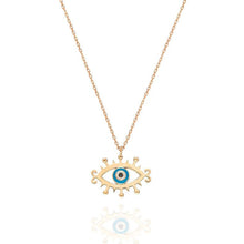 Load image into Gallery viewer, Diamond Evil Eye Necklace