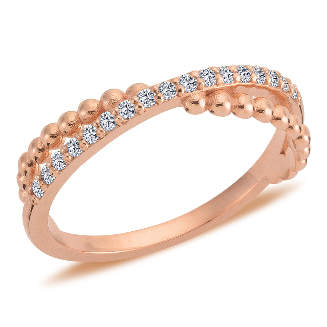 Crossover Fashion Diamond Ring