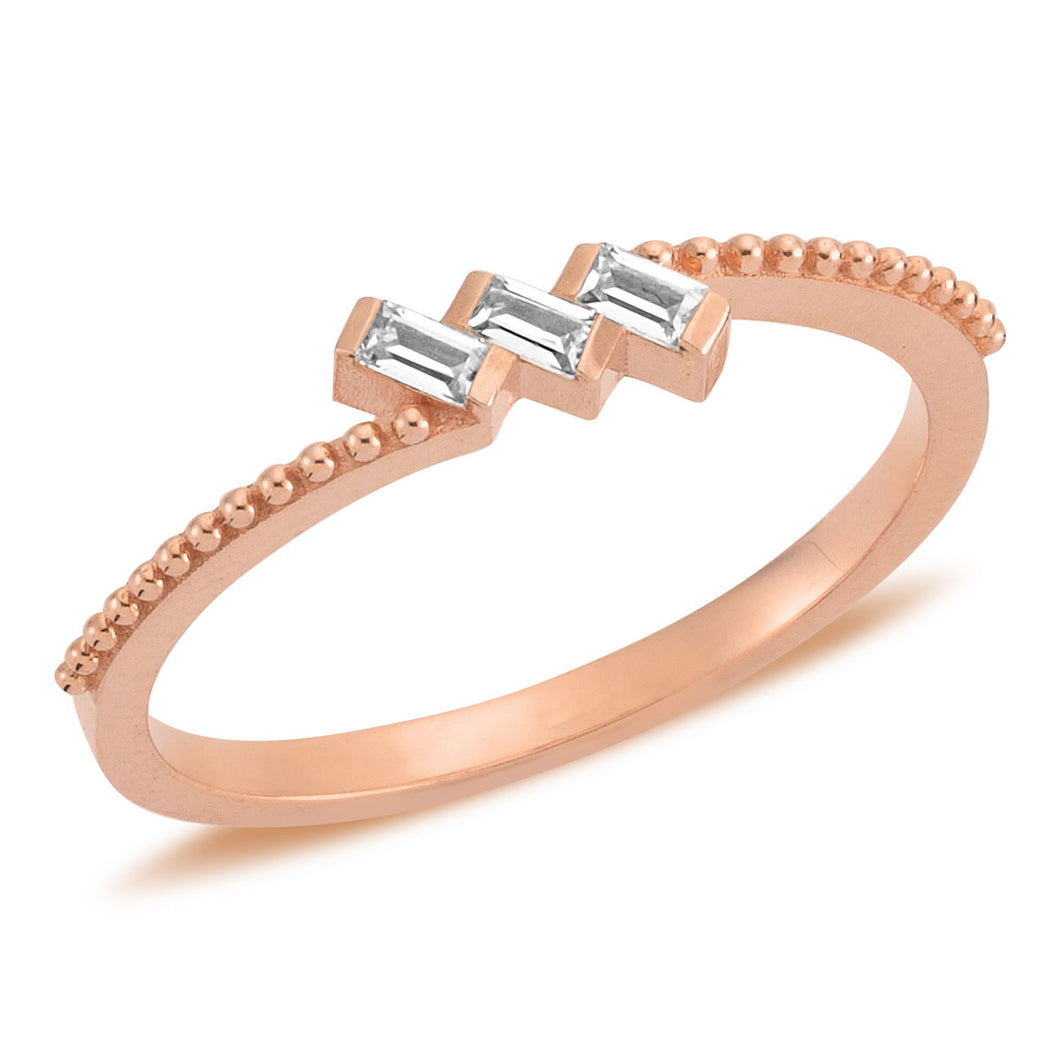 Triple Baguette Ring