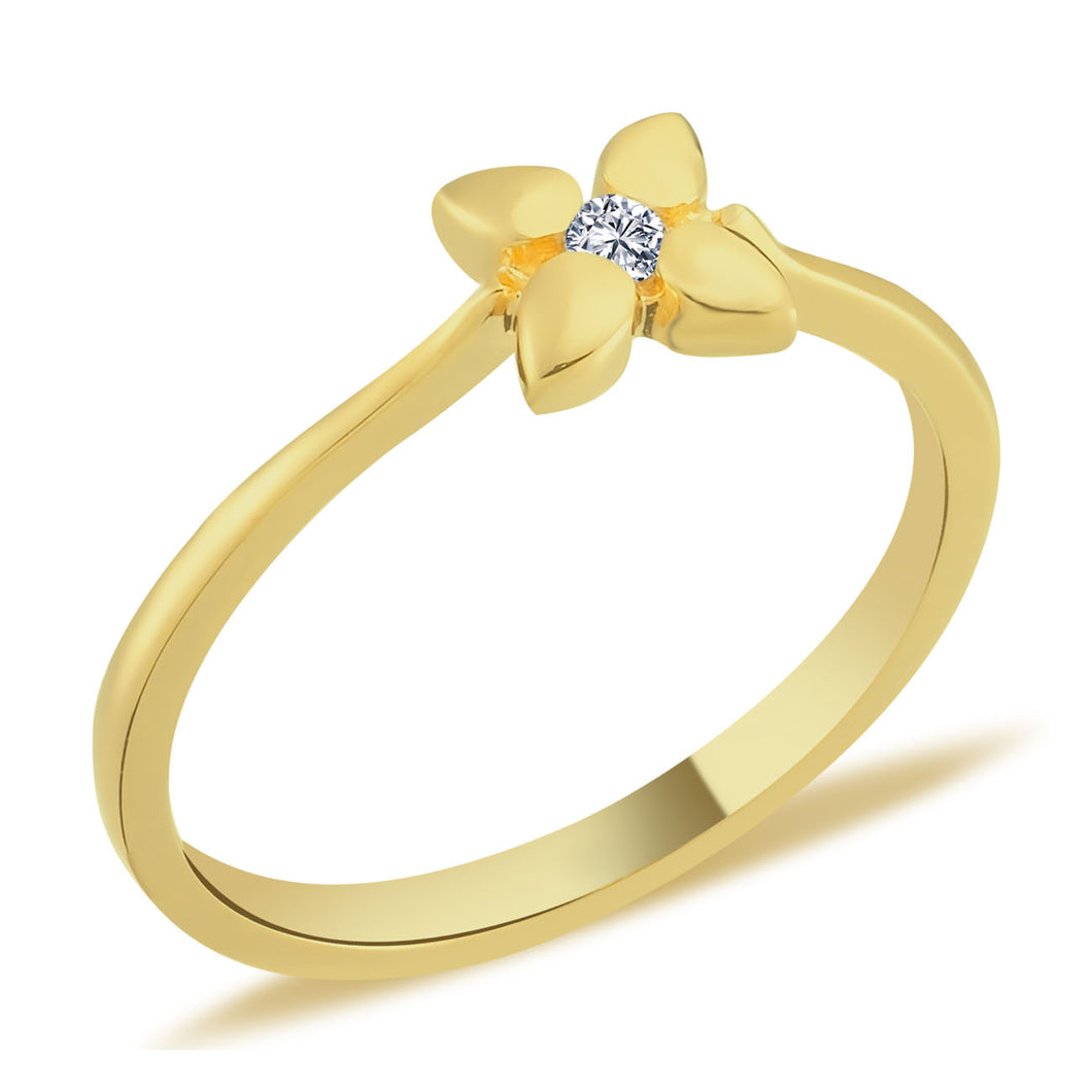 Clover Diamond Ring