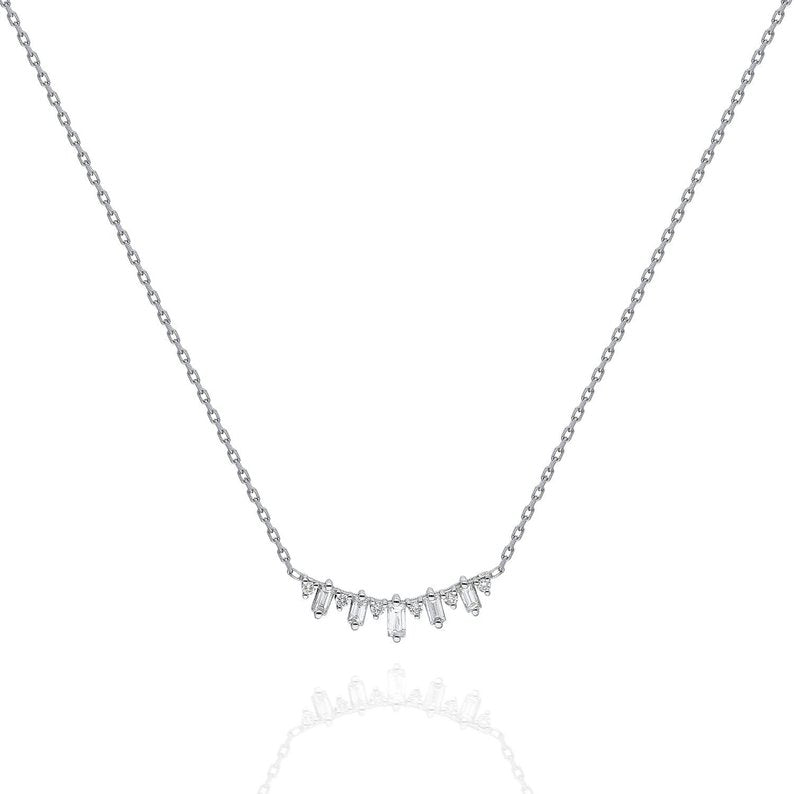 Baguette Diamond Necklace