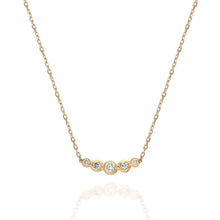 Load image into Gallery viewer, Bezel Set Diamond Necklace
