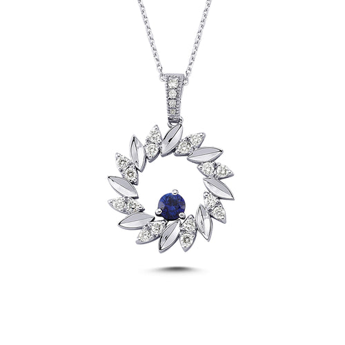 Blue Sapphire Necklace