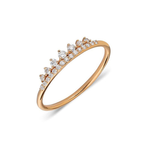 Crown Shaped Diamond Ring