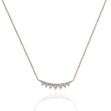 Load image into Gallery viewer, Curved Daimond Necklace
