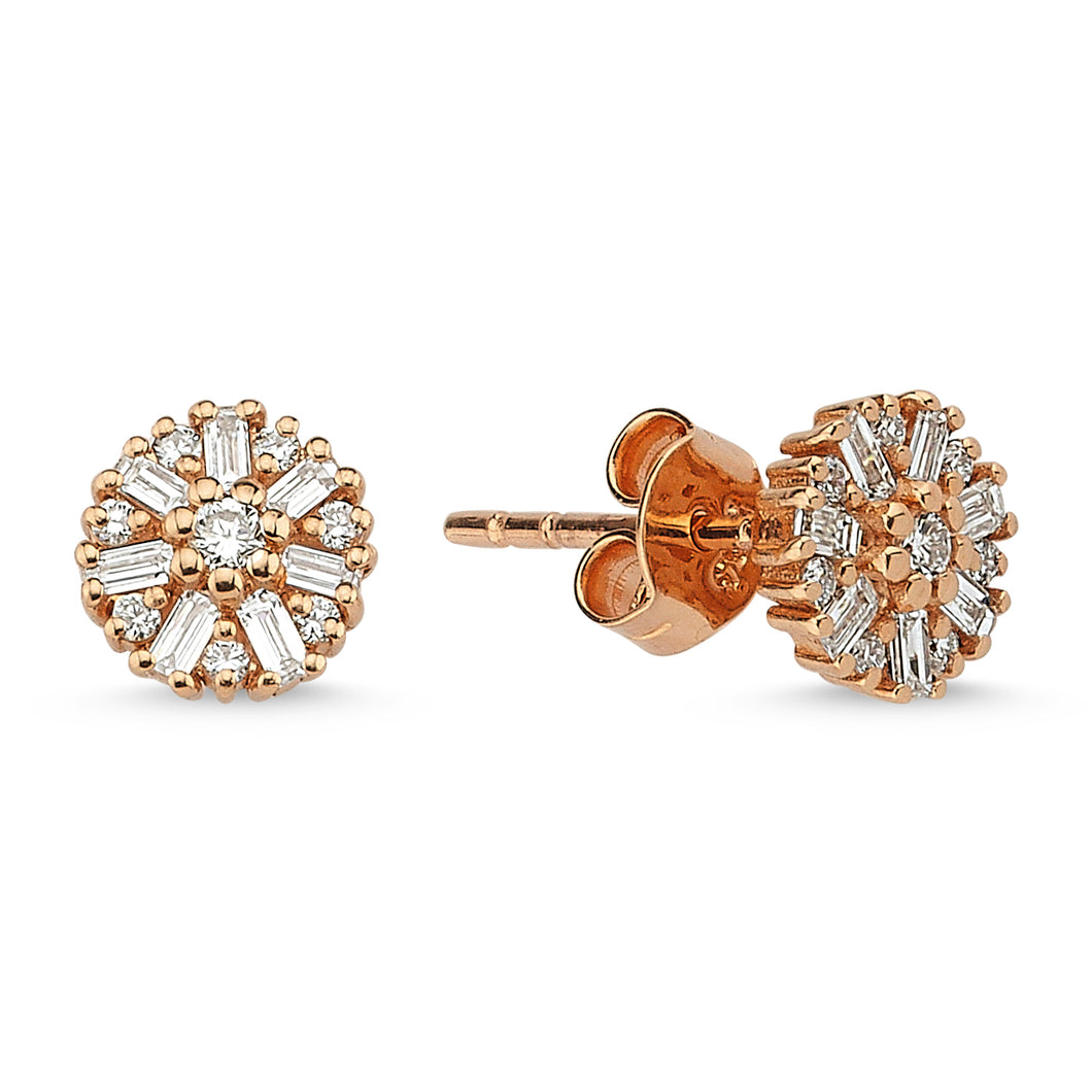 Diamond Circle Studs