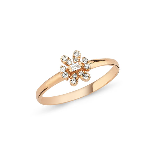 Diamond Daisy Ring