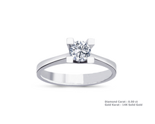 Load image into Gallery viewer, Diamond Solitaire Ring
