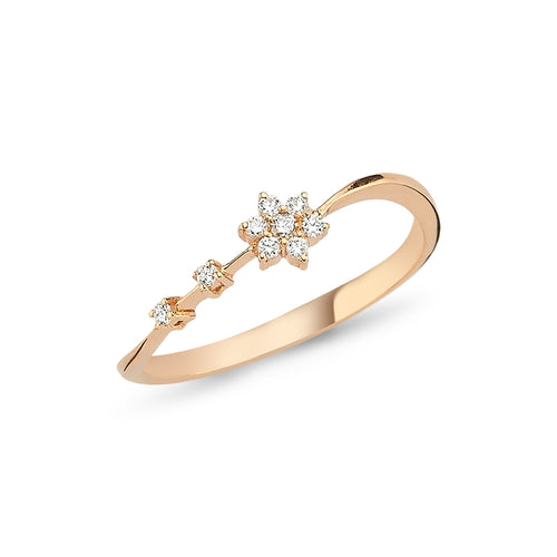 Flower Diamond Ring