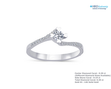 Load image into Gallery viewer, Heart Prong Set Petite Engagement Ring
