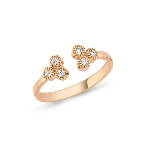 Open Trio Diamond Ring