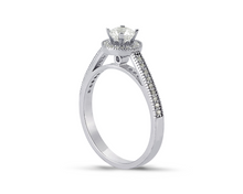 Load image into Gallery viewer, Pave Basket Channel Diamond Engagement Ring
