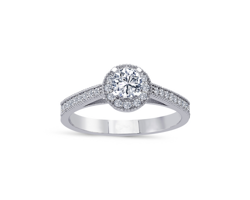 Pollia Halo Engagement Ring