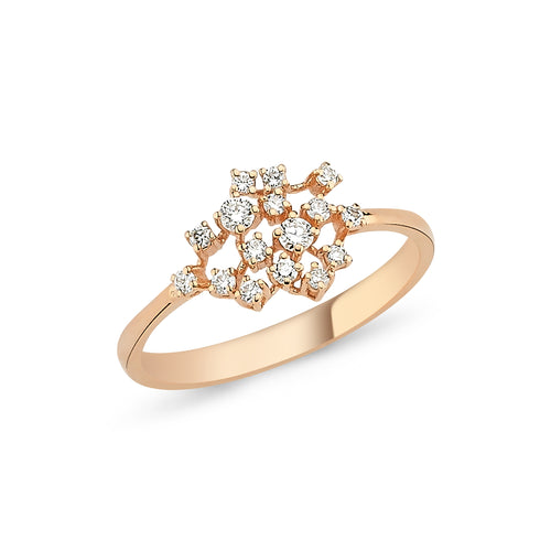 Scattered Diamond Ring