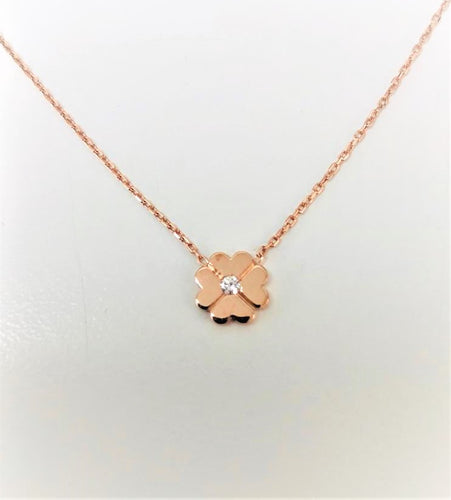 Shamrock Diamond Necklace