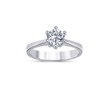 Load image into Gallery viewer, Six Pring Solitaire Diamond Ring
