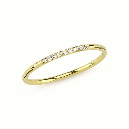 Thin Minimalist Diamond Ring