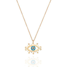 Load image into Gallery viewer, Diamond Evil Eye Necklace
