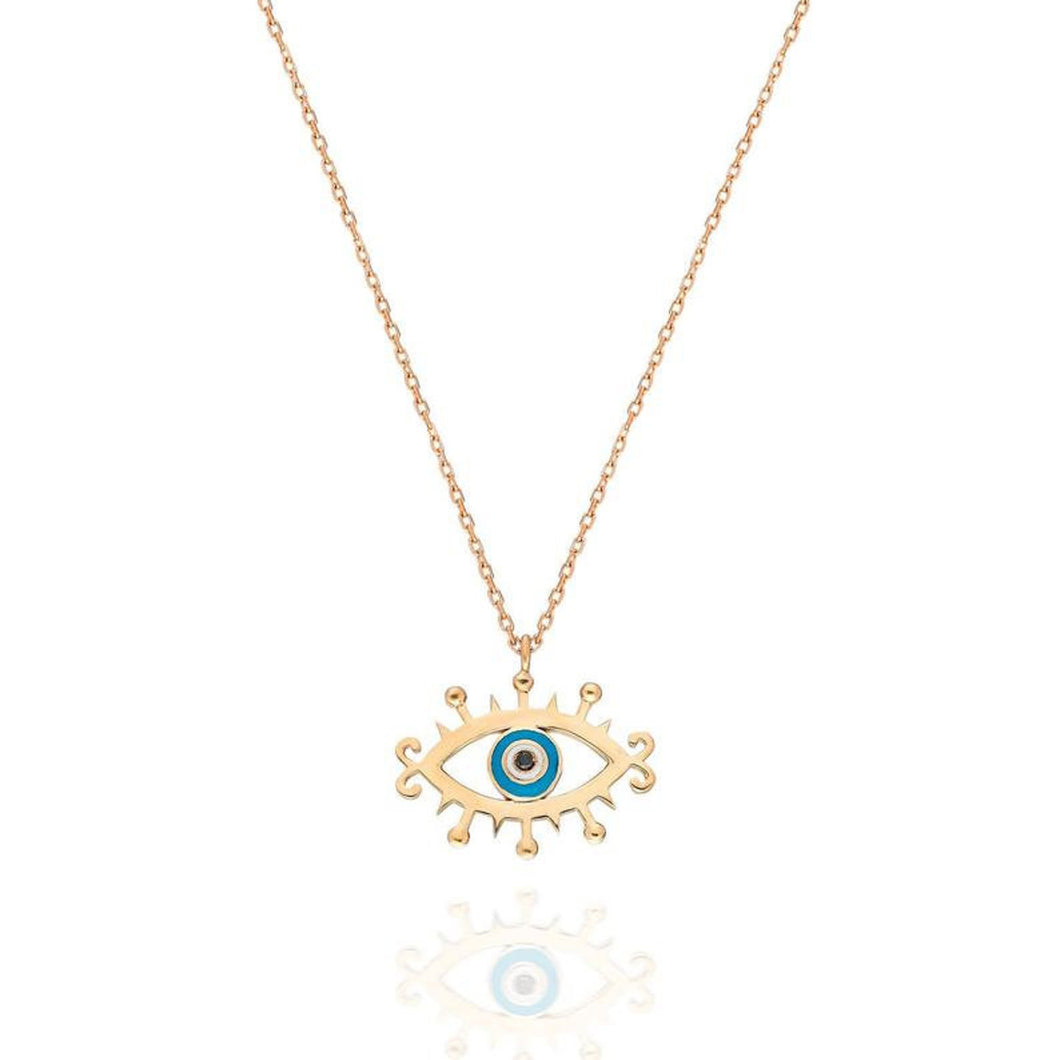 Diamond Evil Eye Necklace